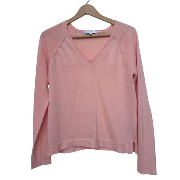 White + Warren Pink Lightweight Sweater - Size M - Picture 1 of 6